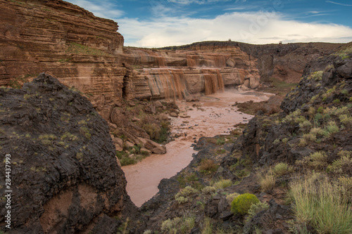 Little Colorado river in Arizona after a storm