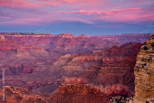 Twilight, Hopi Point, South Rim, Grand Canyon National Park, Arizona, USA, golden hour. © Michel Hersen/Danita Delimont