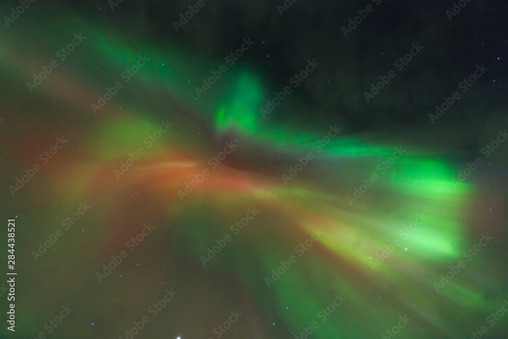 Aurora borealis, northern lights, near Fairbanks, Alaska