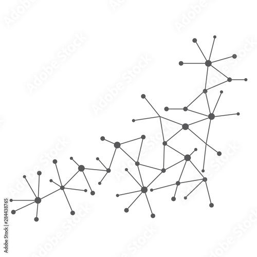 Molecular ilustration vector