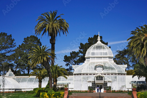 USA, California, San Francisco. The Conservatory of Flowers in Golden Gate Park.  photo