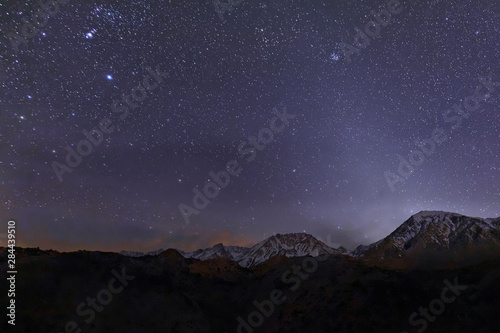 USA, California, Sierra Nevada Mountains. Star-studded night sky.  © Jaynes Gallery/Danita Delimont