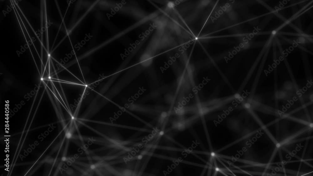 Geometric poly light motion background. Flight into cosmic web structure. Geometric poly light motion background. Flight into cosmic web structure.