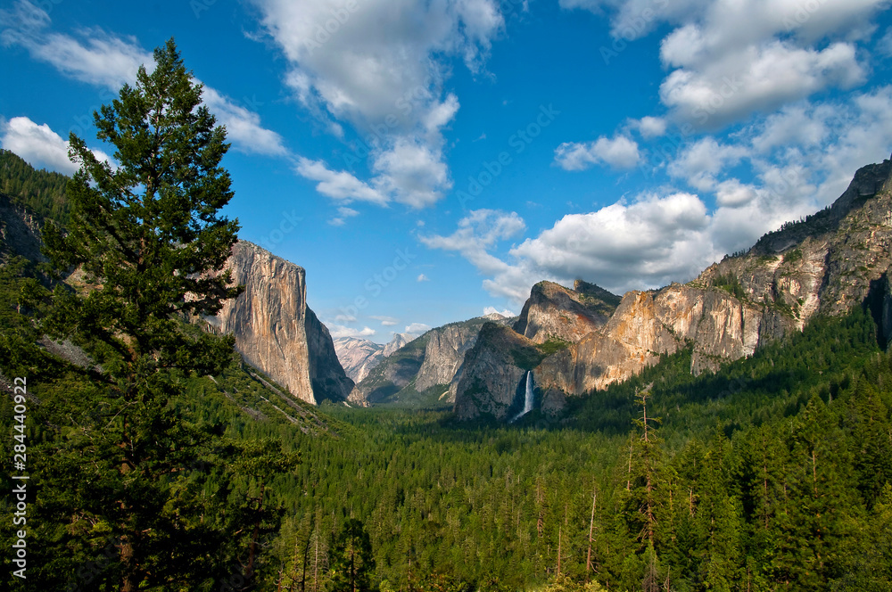View of Yosemite Valley from the Gates of the Valley, Yosemite National Park, California, USA. View of Yosemite Valley from the Gates of the Valley, Yosemite National Park, California, USA.