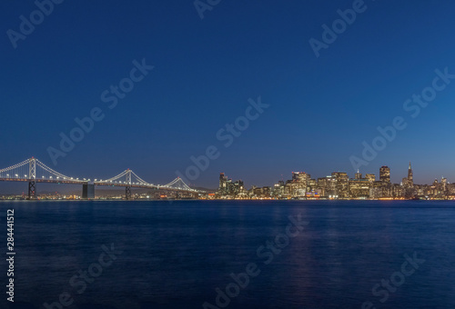 USA, California, San Francisco, Bay Bridge & Downtown Skyline at Twilight © Rob Tilley/Danita Delimont