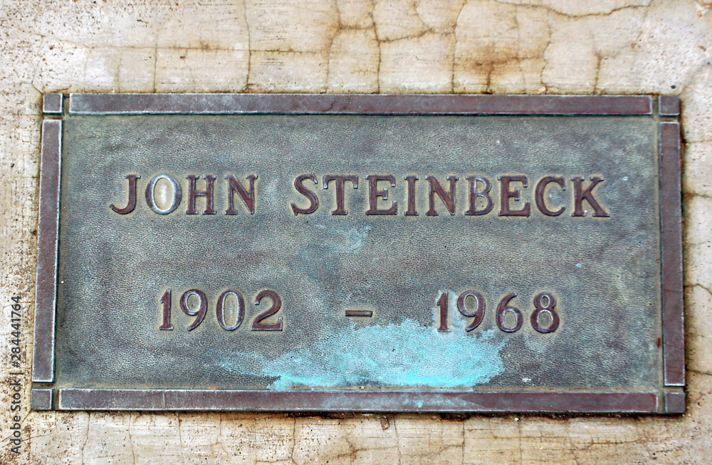 Fototapeta premium California, Salinas. Final resting place of John Steinbeck, Garden of Memories Cemetery