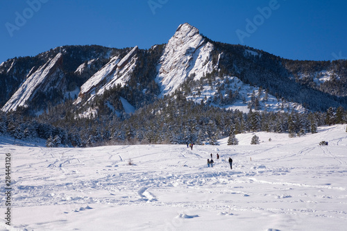Chautauqua park in winter, Boulder, CO © Kristin Piljay/Danita Delimont