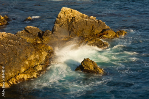 Surf and Rocks, Rocky Creek Area, Big Sur, California, USA