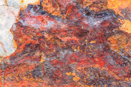 Close-up of colors and textures in rock.