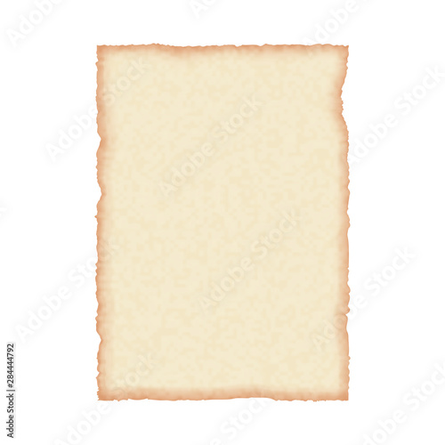 Old paper sheet, vector in realistic style