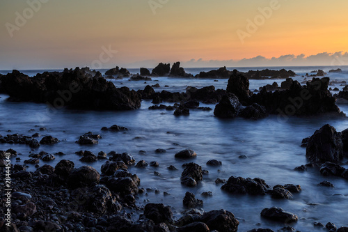 Sunrise at Laupahoehoe Beach Park, Hamakua Coast, Big Island, Hawaii photo