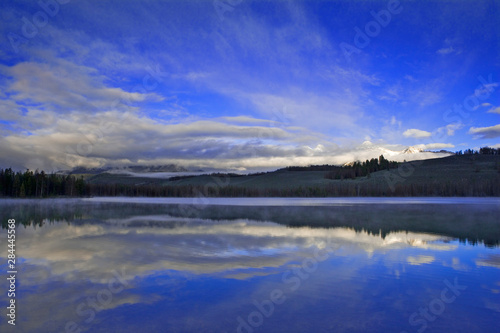 USA  Idaho  Sawtooth National Recreation Area. Little Redfish Lake landscape. 