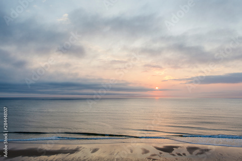 Dawn over the Atlantic Ocean as seen from the Marconi Station Site in the Cape Cod National Seashore. Wellfleet, Massachusetts. photo