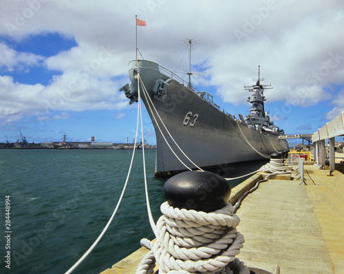 USS Missouri in Pearl Harbor, Hawaii photo