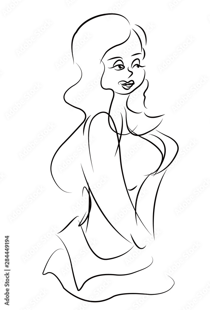 turkish belly dancer drawing vector