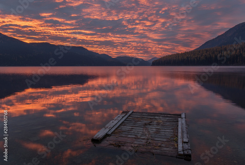 Sunrise, Talley Lake, Montana photo