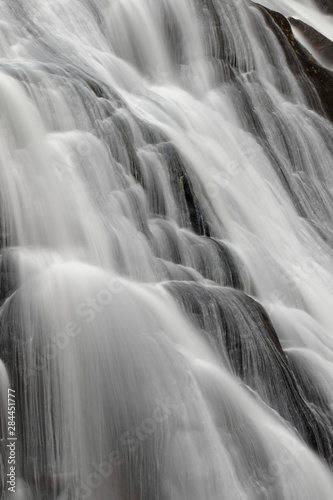 Details of Gibbon Falls  Gibbon River  Yellowstone National Park  Montana  Wyoming 