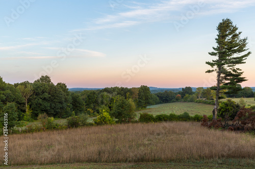 View of fields from Sagamore Hill in Hamilton, Massachusetts.