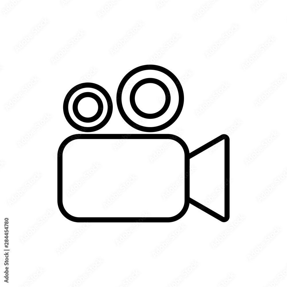 Video camera icon. Video camera vector icon. Camera Icons. Movie Sign.  Cinema Stock Vector | Adobe Stock