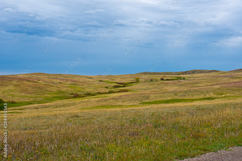 USA, North Dakota, Medora. Theodore Roosevelt National Park, North Unit, vistas along scenic drive