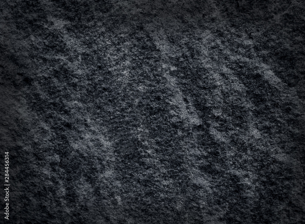 Fototapeta premium Dark black slate texture background , natural gray stone vein abstract seamless frame patterns