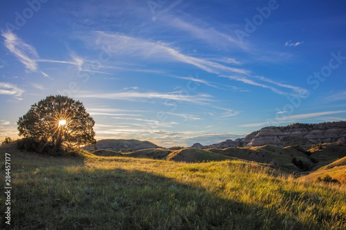 Badlands near Jones Creek in Theodore Roosevelt National Park, North Dakota, USA