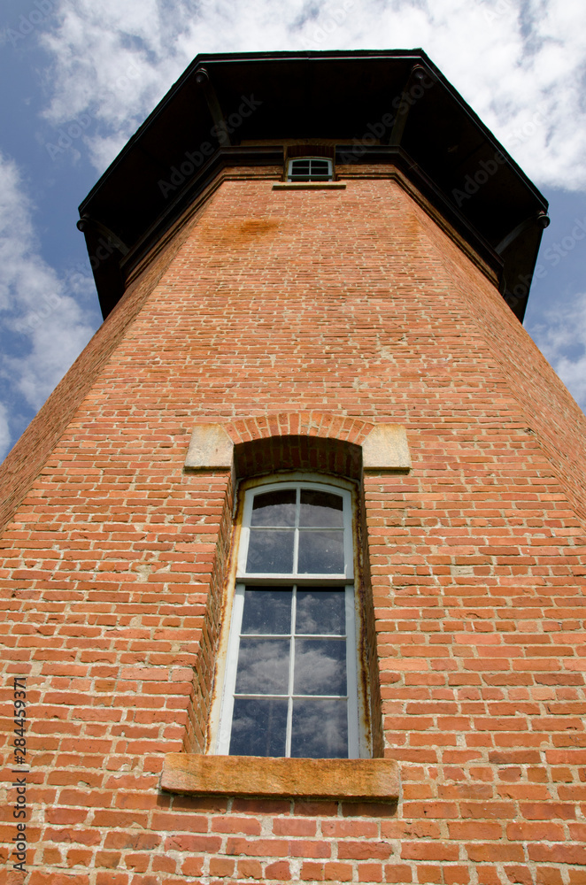Rhode Island, Block Island, Mohegan Bluffs, Southeast Lighthouse. National Historic Landmark, c. 1887. Rhode Island, Block Island, Mohegan Bluffs, Southeast Lighthouse. National Historic Landmark, c. 1887.