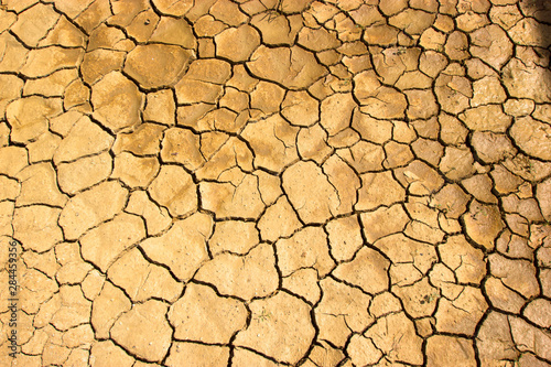 Cracked earth drought