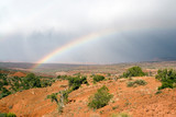 USA - Utah. Rainbow over Grand Staircase - Escalante National Monument.