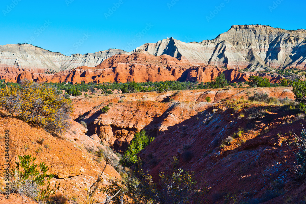 Fototapeta premium USA, Utah, Kodachrome Basin State Park. vista from Shakespeare Arch Trail