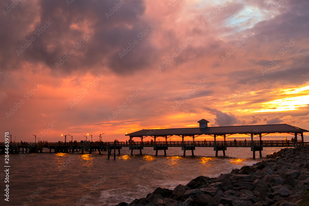 The Pier at Sunset, St Simons Island, GA	