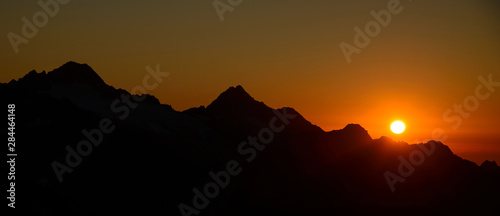 North Cascades, Washington State. Sunset from Park Butte.