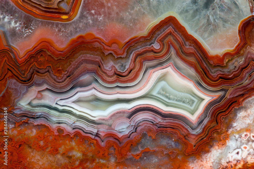 Mexican Crazy Lace Agate - obrazy, fototapety, plakaty 