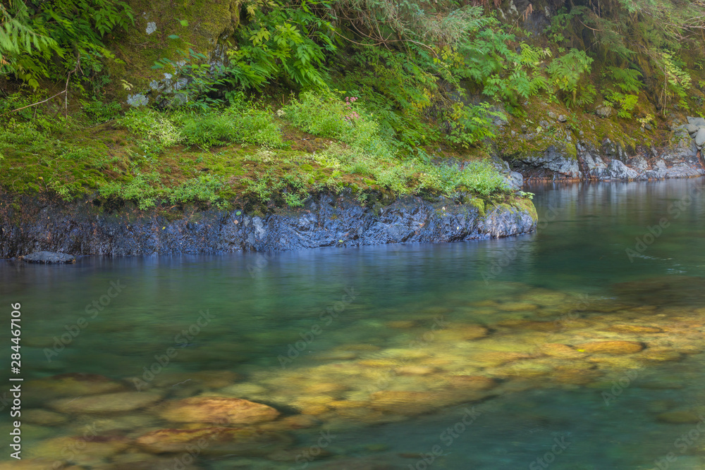 USA, Washington State, Olympic National Park. Sunlit pool in Sol Duc River. Credit as: Don Paulson / Jaynes Gallery / DanitaDelimont.com USA, Washington State, Olympic National Park. Sunlit pool in Sol Duc River. Credit as: Don Paulson / Jaynes Gallery / DanitaDelimont.com