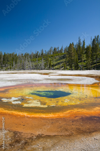 WY, Yellowstone National Park, Upper Geyser Basin, Chromatic Pool
