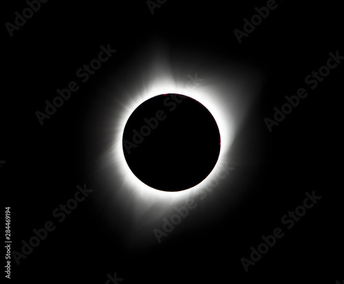 USA, Wyoming, Glendo, Solar Eclipse Corona