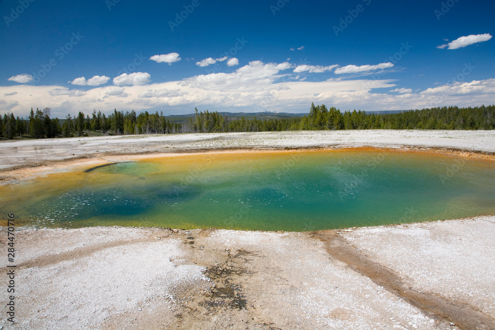 WY, Yellowstone National Park, Midway Geyser Basin, Turquoise Pool WY, Yellowstone National Park, Midway Geyser Basin, Turquoise Pool
