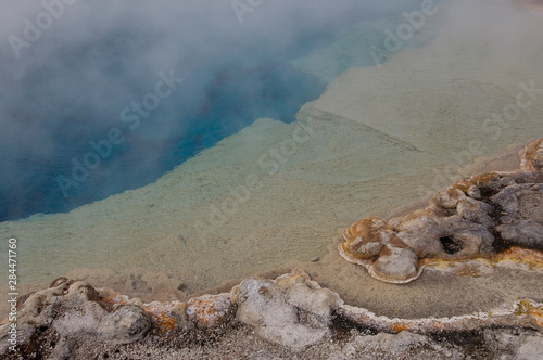 Sulphur Caldron. Yellowstone National Park. Wyoming. USA photo