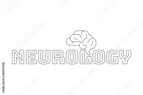 Text: Neurology with a brain. 