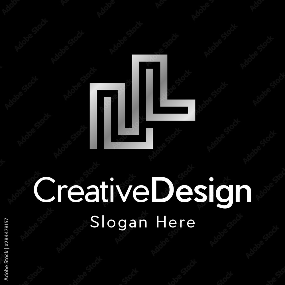 Letter LL Logo, LL Monogram, Initial LL Logo, LL Logo, L, LL letters logo monogram Letter LL Logo, LL Monogram, Initial LL Logo, LL Logo, L, LL letters logo monogram