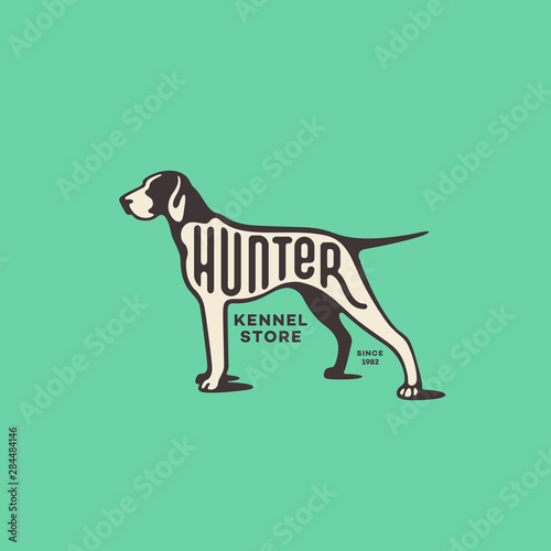 Pointer dog logo