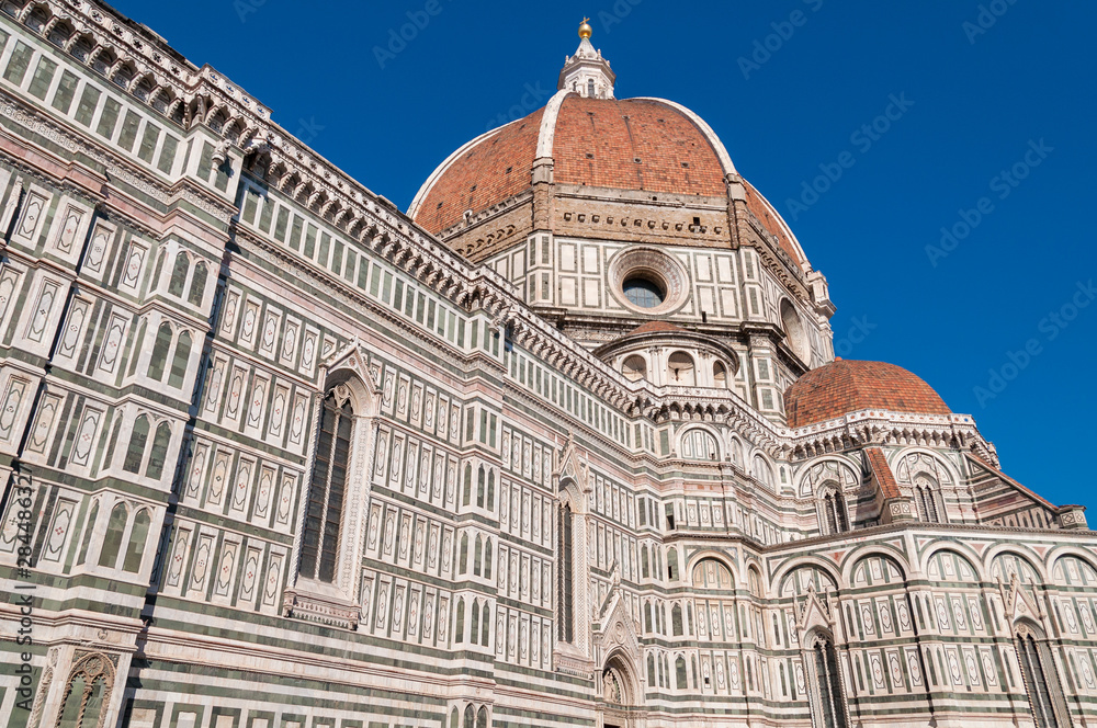 Famous Cathedral of Santa Maria del Fiore with red-tiled dome