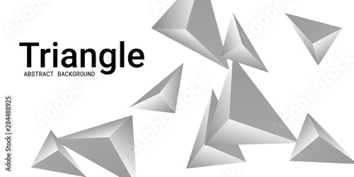 Abstract composition of  triangle.