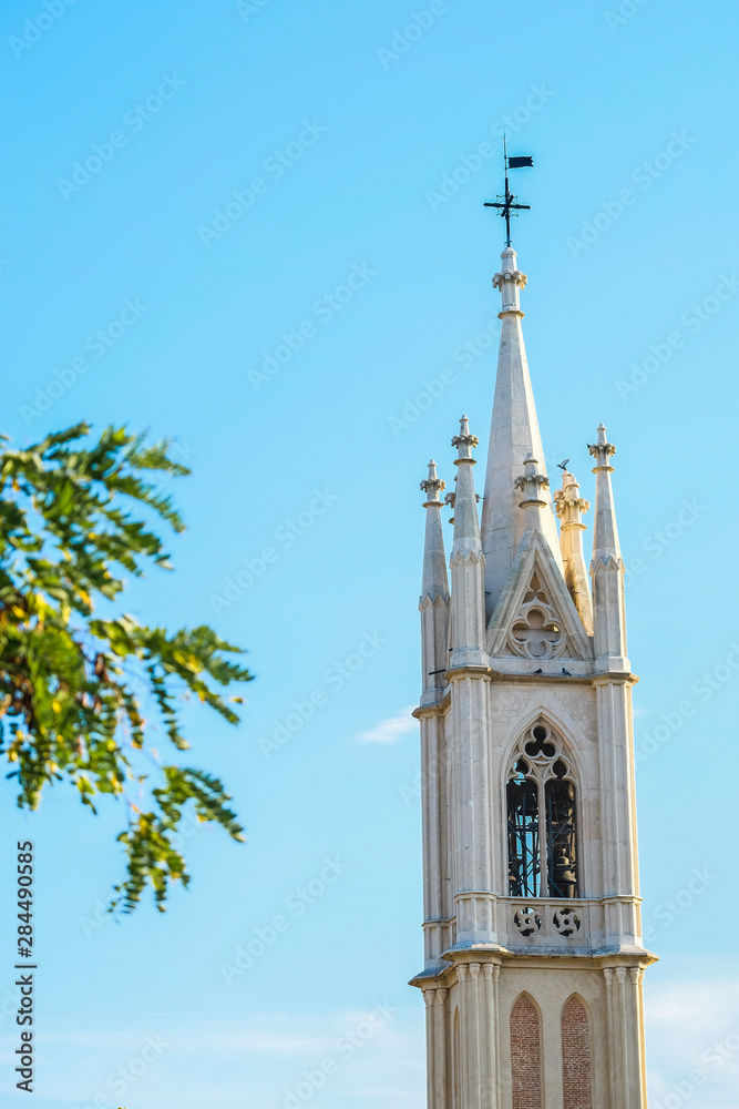 Paduva region, Italy - July, 14, 2019: Catholic cathidral in Padova region, Italy Paduva region, Italy - July, 14, 2019: Catholic cathidral in Padova region, Italy
