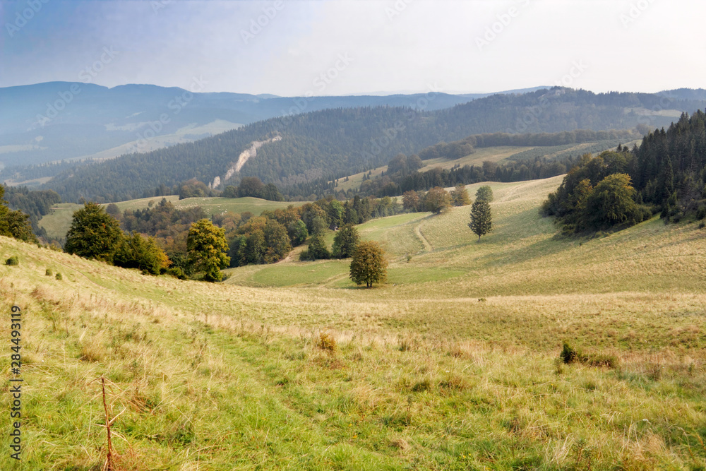 The Pieniny mountain range The Pieniny mountain range