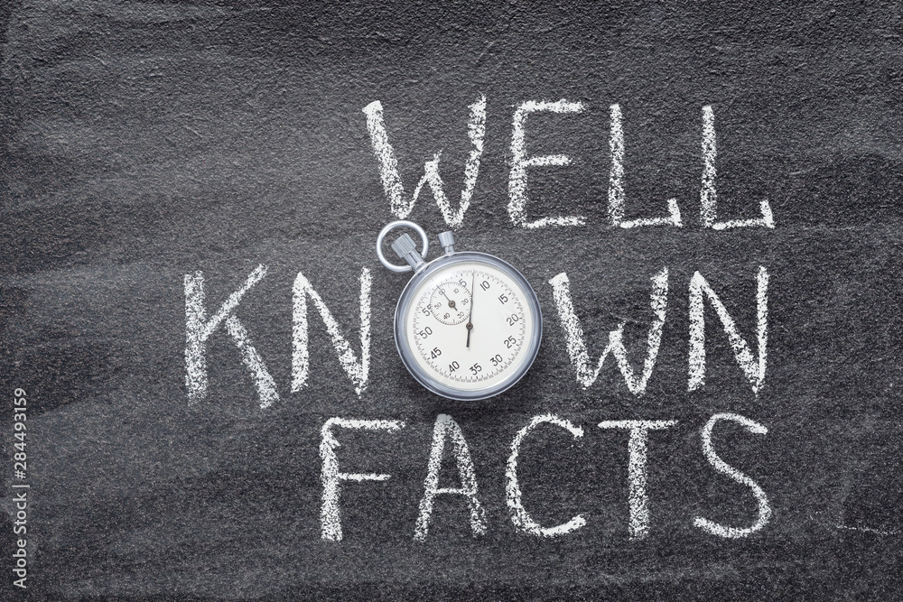 Fototapeta premium well known facts watch