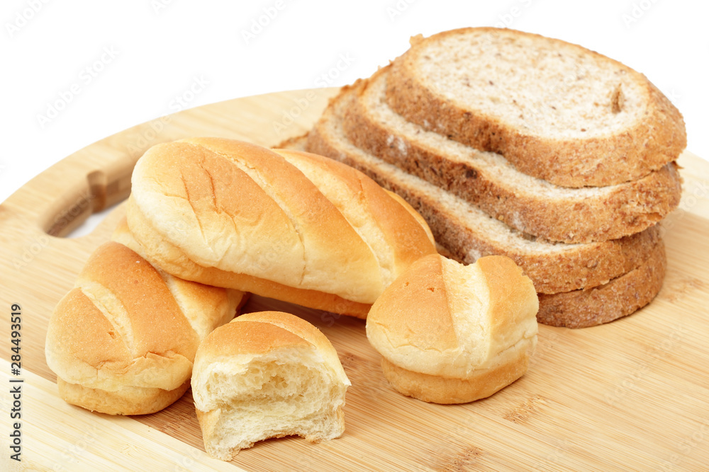 bread on wooden table