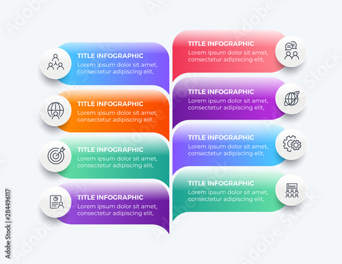 Abstract business infographics template. Vector illustration. Can be used for workflow layout, data, business step options, banner.
