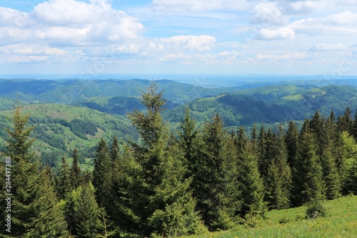 Landscape in the mountains. Carpathians.