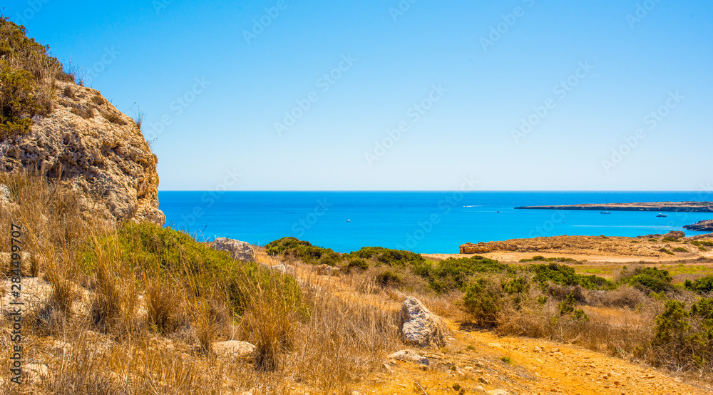  panorama of cavo greco with sea and cliffs